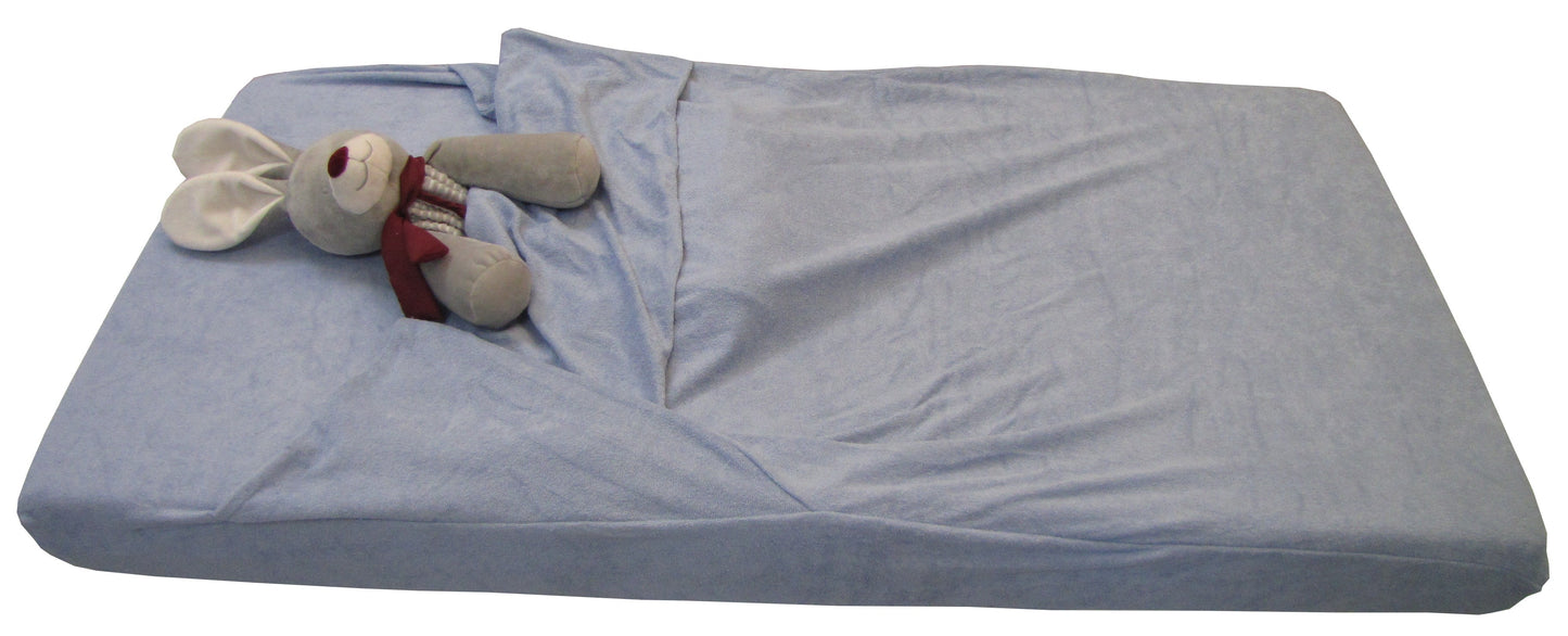 Drap housse sac de couchage éponge stretch 60 x 120 cm