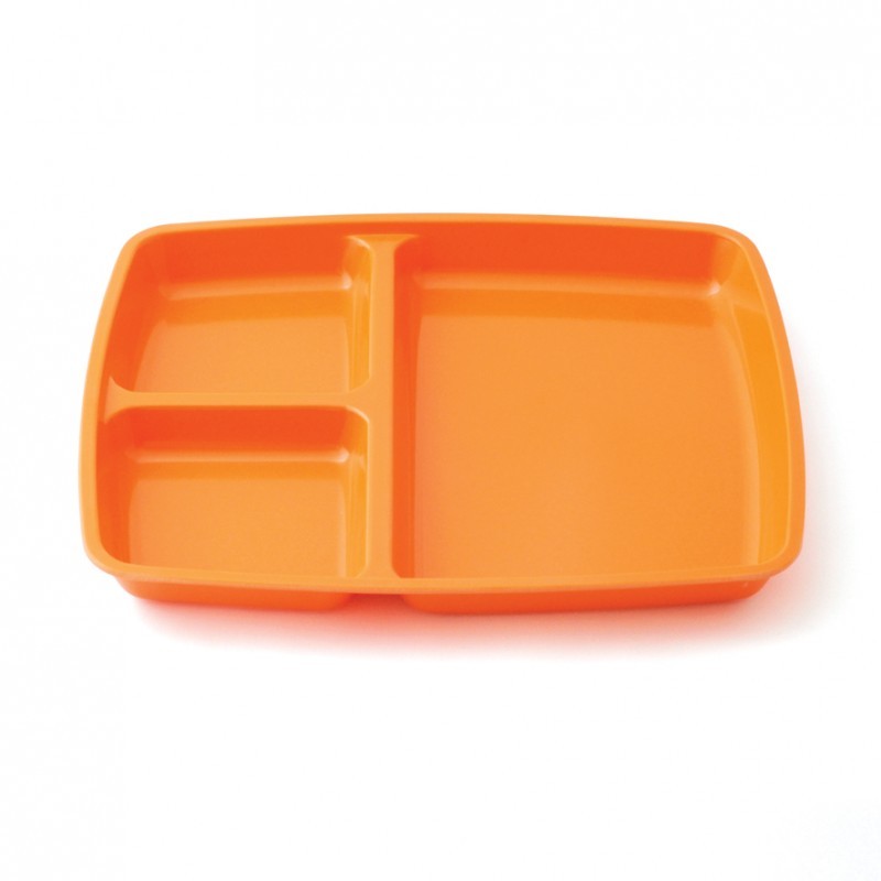 Plateau repas 3 compartiments lot de 6