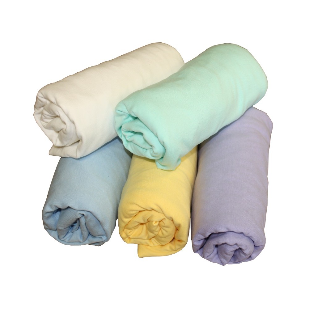 Drap Housse Jersey 60x120 cm Vert De Gris FEE MOI DORMIR, Vente en