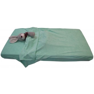 Drap housse sac de couchage éponge stretch 60 x 120 cm