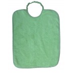 Bavoir collerette uni 30 x 40 vert 