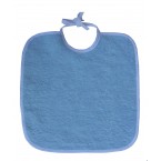 Bavoir lacettes 29x32 Bleu
