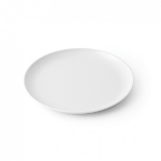 Assiette à bouillie mélamine blanche