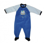 Pyjama velours Absorba Renard Doux Bleu