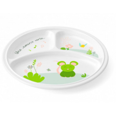 Assiette 3 compartiments lot de 12