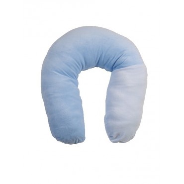 Coussin d'allaitement dehoussable Bleu 170 cm