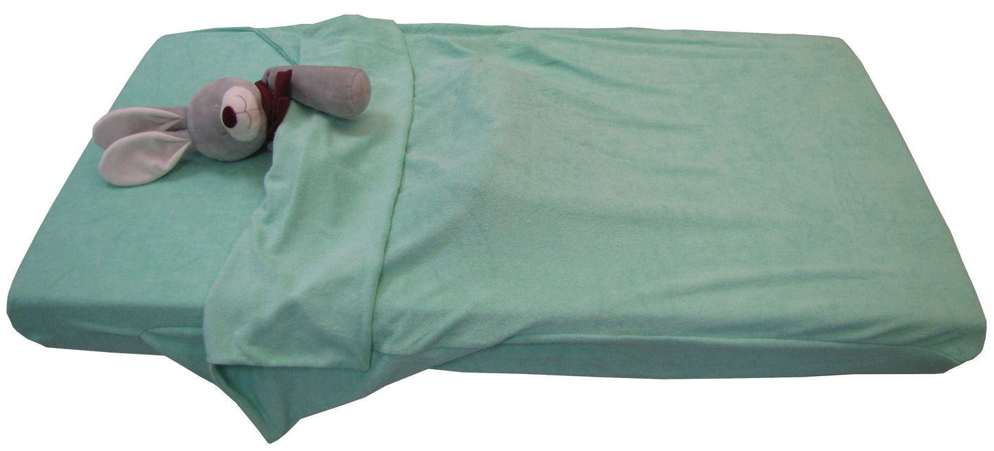 Drap housse sac de couchage éponge stretch 60 x 120 cm