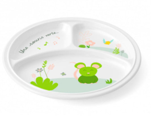 Assiette 3 compartiments lot de 12