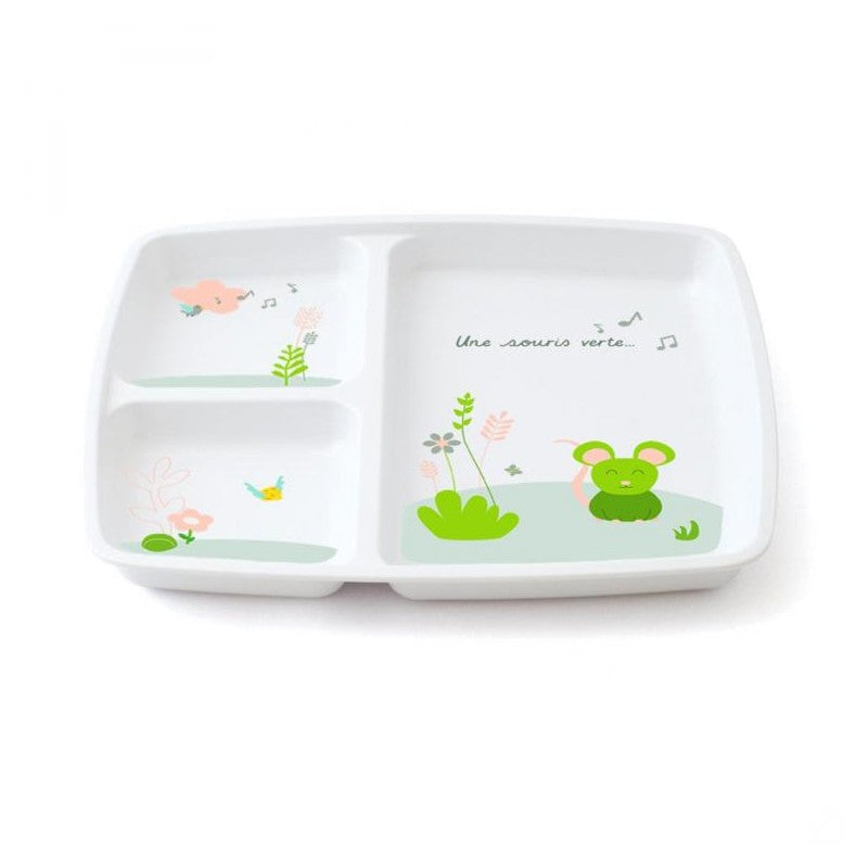 Plateau repas 3 compartiments